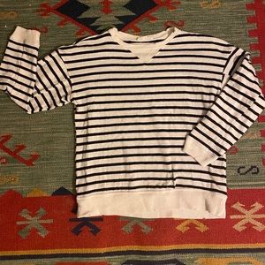 Striped distressed Zara sweater